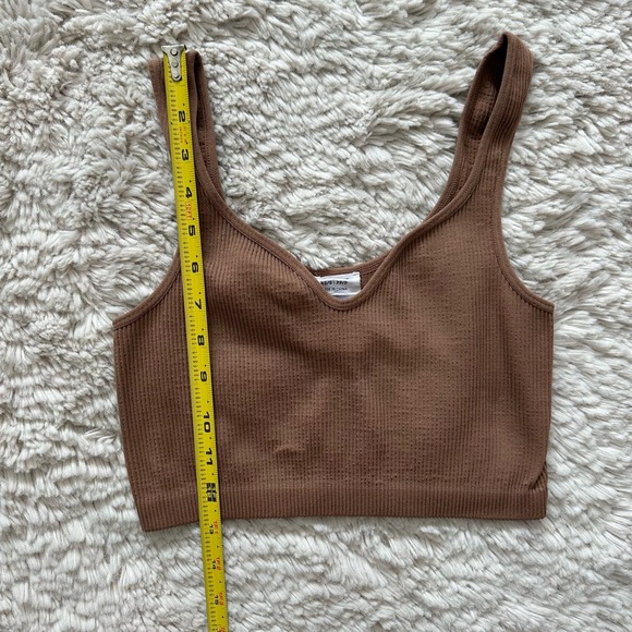 Cotton On Brown Ribbed Crop Tank Womens Size XS/S - Picture 3 of 6